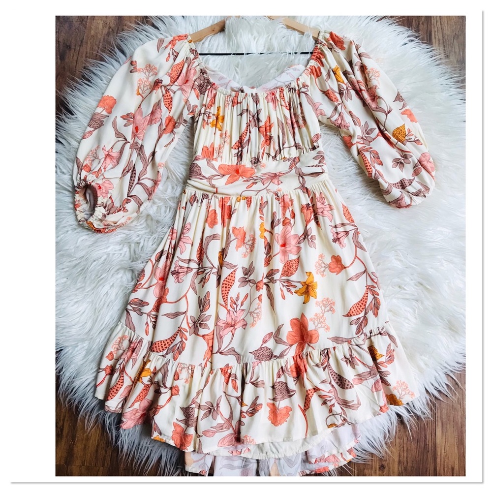NWT Here Comes The Sun Cut Out Mini Dress Orange Small